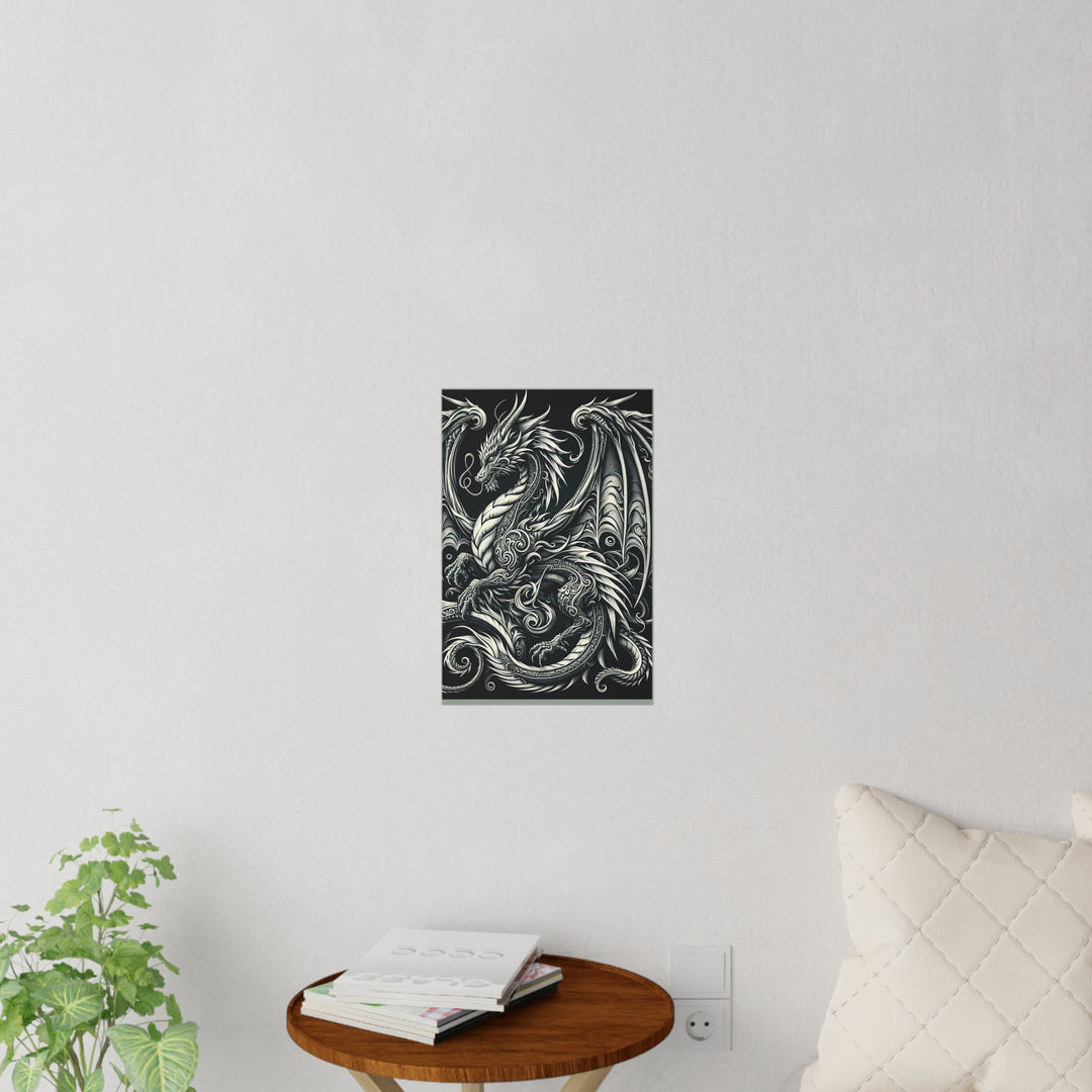 Crimson Ember Scales  | DRAGON| WALL DECAL