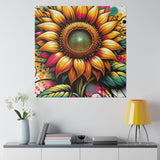 Golden Halo Nirvana - Sunflower  CANVAS ART