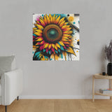 Solstice Blaze Sunflower - Sunflower  CANVAS ART