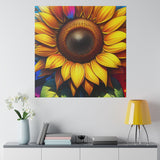 Solar Flare Spectacle - Sunflower  CANVAS ART