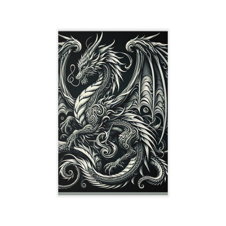 Crimson Ember Scales  | DRAGON| WALL DECAL