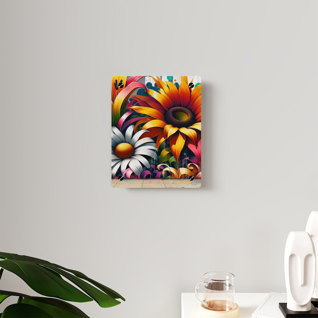 Bouquet Symphony in Three Movements |  Flower Trio |Acrylic Wall Panel