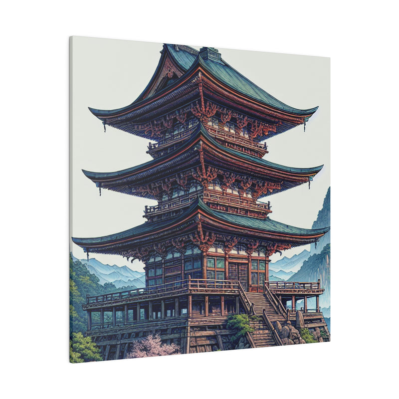 Temple of the Enchanted Koi Haven - Canvas | Yuki Mugen