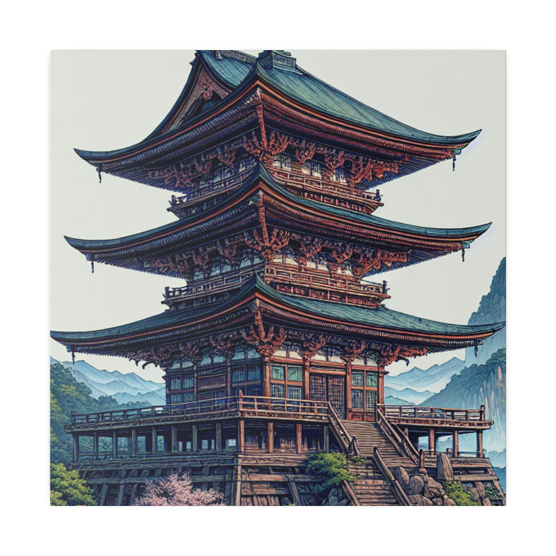 Temple of the Enchanted Koi Haven - Canvas | Yuki Mugen
