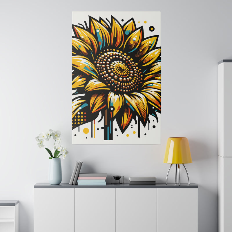 Solar Emberglow - Sunflower  CANVAS ART