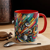 Zephyr Flambeau STREET ART Accent Coffee Mug, 11oz
