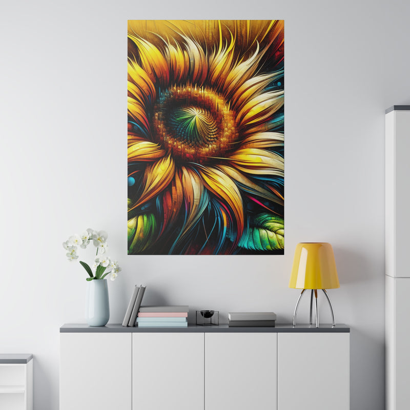Solstice GoldWhisper - Sunflower  CANVAS ART
